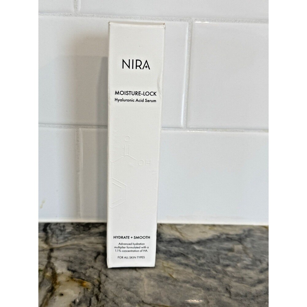 NIRA Moisture-Lock Hyaluronic Acid Serum 1.7 oz 50mL NIB Hydrating Anti-Aging